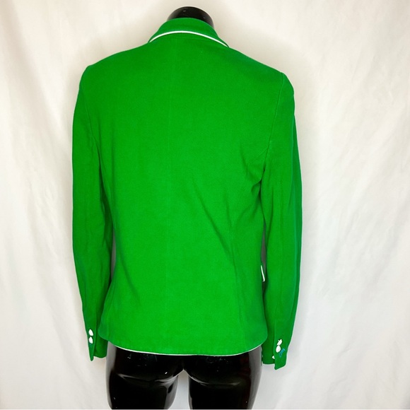 Gap Academy Blazer Green White Trim Preppy Jacket 8 - Picture 7 of 16